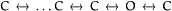 C ↔ �C ↔ C ↔ O ↔ C